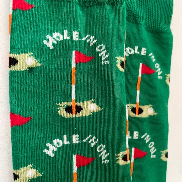 NEW Men’s Golf Socks, Hole in one Golf Fun Socks,Golf socks, Hard to find Dad! - Picture 1 of 4